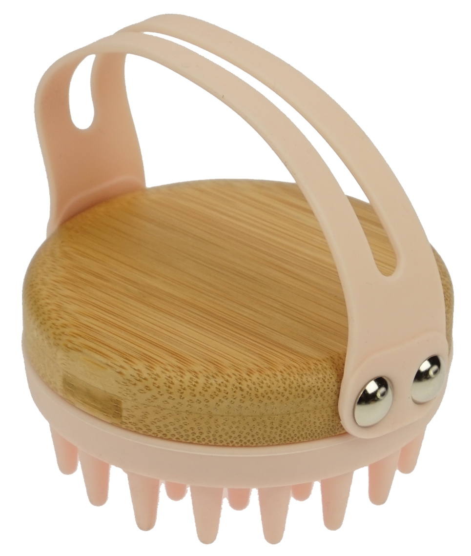 Massagebürste, Bambus und Silikon Massagebürste, Bambus und Silikon