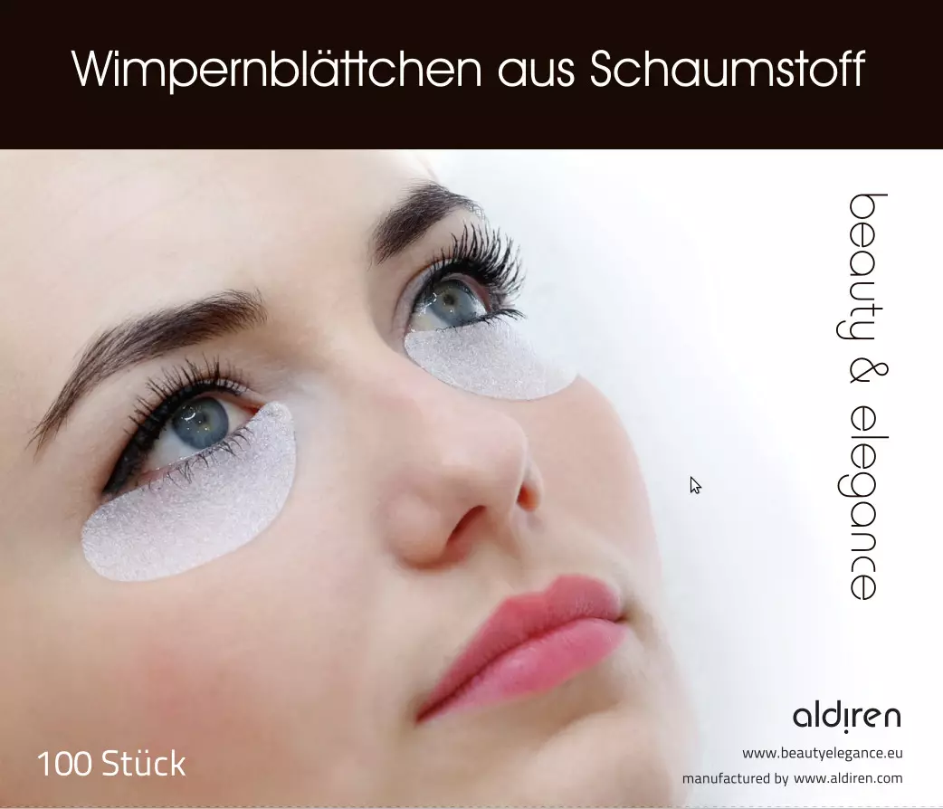 Wimpernblättchen aus Schaumstoff