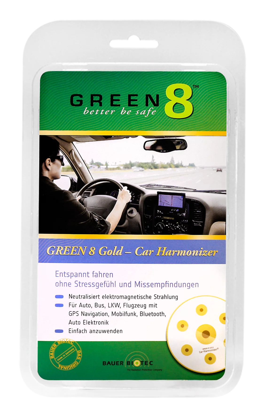 Green 8 - Car Harmonizer 5G Chip Ø 88mm