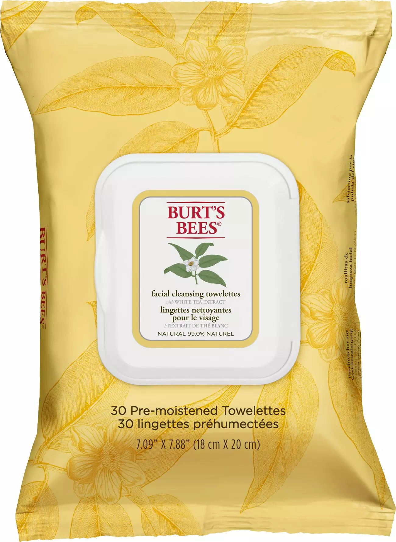 Feuchttücher Facial Cleansing Towelettes Weißer Tee 